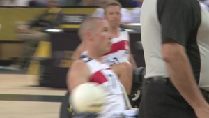 US Wounded Warrior Wheelchair Rugby Team Competes at Invictus Games 2014 (B-Roll)