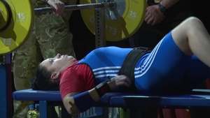 US Wounded Warrior Women's Powerlifting Team Competes at Invictus Games 2014 (B-Roll)