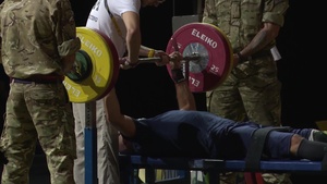 US Wounded Warrior Mens Poerlifting Team Competes at Invictus Games 2014 (B-Roll)