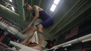 Sgt. Erin Stewart - 2014 Warrior Games Swimming Training