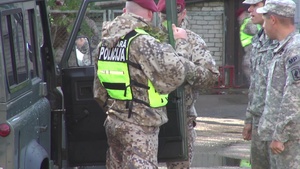 Michigan Soldiers Train with Latvian Military Police VO/SOT