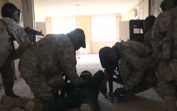 Michigan Military Police Train with Latvian Soldiers to Clear Buildings