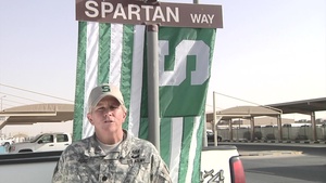 Lt. Col. Reed Shout-Out to MSU Spartans