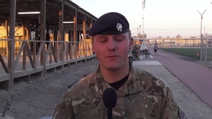 British Service Member Daniel Hawkins Shout Out to Family