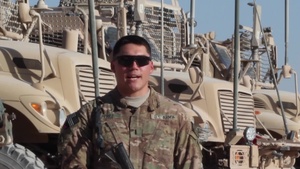 1st Lt. Joseph Perez Shout Out to Family