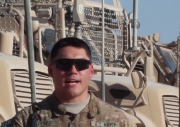 1st Lt. Joseph Perez Shout Out to Family
