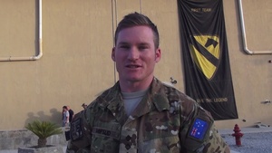 Australian Service Member Kane Mifsud Shout Out to Family