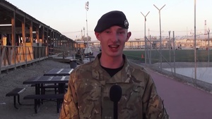 British Service Member Tim O'Tool Shout Out to Family