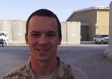 1st Lt. Joseph Backo Shout Out to Family