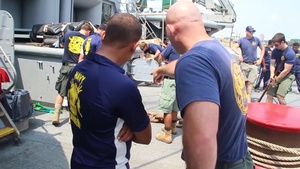 USNS Safeguard (T-ARS 50) Drops Anchor