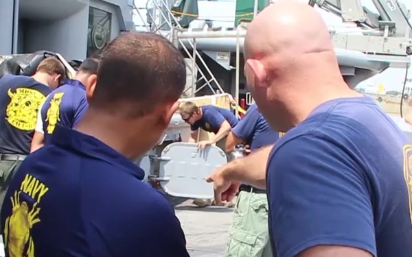 USNS Safeguard (T-ARS 50) Drops Anchor