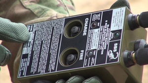 Michigan Sappers and Latvian Soldiers Demolish Buildings