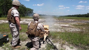 Camp Lejeune Marines fire Non-Lethal, Tube Launched Munitions