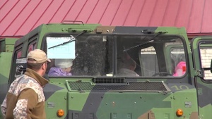 Latvian Families Observe Michigan Soldiers' Training