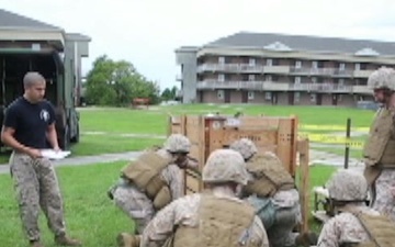 Corpsmen train for combat casualty care