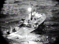 Coast Guard Rescues Four Rhode Island Lobstermen from Sinking Boat