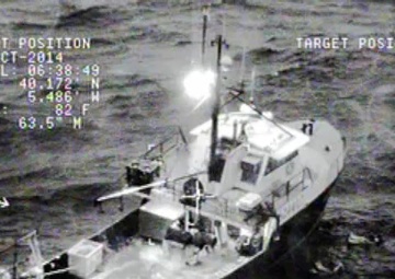 Coast Guard Rescues Four Rhode Island Lobstermen from Sinking Boat