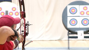 Marines Compete in Warrior Games Archery Event