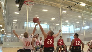 Warrior Games Marine Corps Wheelchair Basketball Training