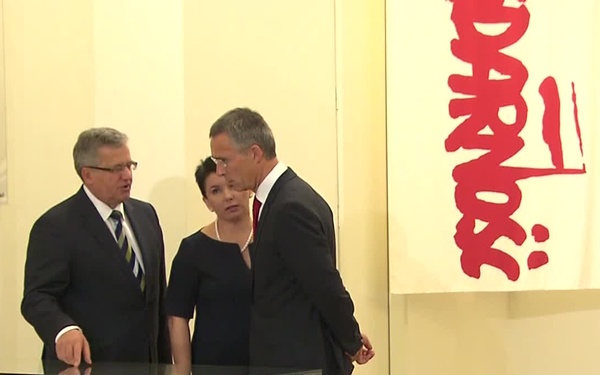 NATO SG Visits Poland PC President B-roll