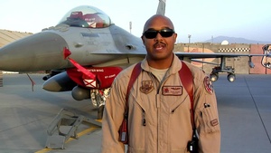 U.S. Air Force Major Rich Peace shout out to University of Wyoming