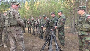 Michigan Soldiers Train with Latvian Basic Trainees