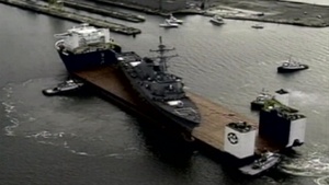 USS Cole (DDG 67) Returns Home Onboard the S.S. Blue Marlin