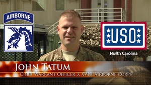 USO North Carolina/Carolina Panther Greetings
