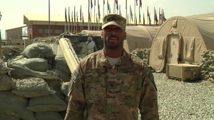 Sgt. Travis Mayo - New Orleans Saints, NFL Greetings/Veteran's Day