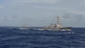 USS Dewey (DDG 105) Conducts Maritime Operations as Part of Carrier Strike Group One (CSG 1)