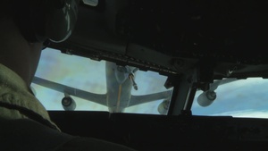963rd Airborne Air Control Squadron Conducts Aerial Refueling