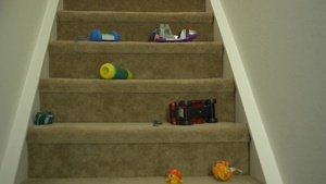 Cluttered Stairway