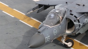 Aircraft operations aboard the USS Kearsarge during exercise Bold Alligator 2014