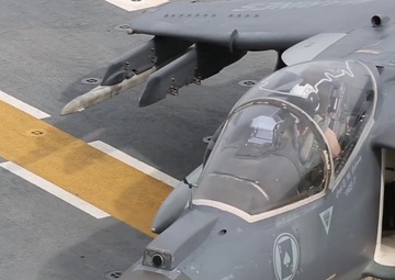 Aircraft operations aboard the USS Kearsarge during exercise Bold Alligator 2014
