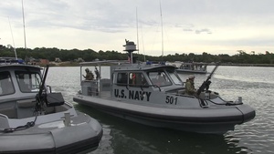 Coastal Riverine Squadron Four Prepares for a Patrol