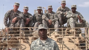 1LT Devon Estelle with Soldiers