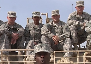 1LT Devon Estelle with Soldiers