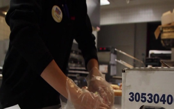 B-roll of The Mobile Canteen Service Delivers Lunch to Work Centers on MCAS Iwakuni