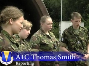 RAF Cadets Visit Ramstein Air Base E.O.D.