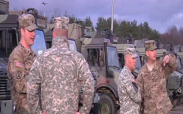Maj. Gen. Michael Bills Visits Soldiers in Estonia