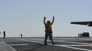 First F-35 Lightning II Arrested Landing aboard an Aircraft Carrier at Sea 2