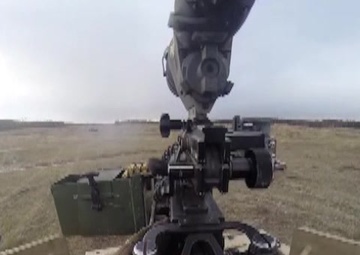 Geronimo Firing a .50 Caliber Machine Gun During a Mounted Live Fire Exercise