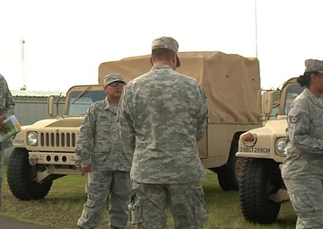 Hawaii Army National Guard Captain and Congresswoman Tulsi Gabbard Reports for Duty During the Puna Lava Flow