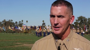 Col. John P. Farman on Annual Cake Cutting Ceremony