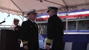 B-Roll of USS Pioneer Change of Command