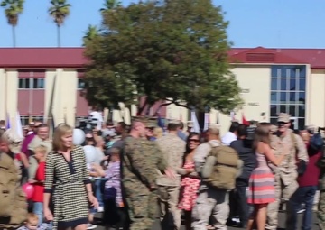 Marine Expeditionary Brigade Returns From Afghanistan