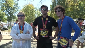Becky and Anthony Garber and Bryan Wilber - 39th Marine Corps Marathon