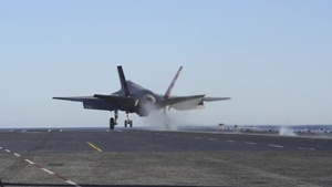 F-35C Joint Strike Fighter's First Catapult Assisted Launch From A Carrier.