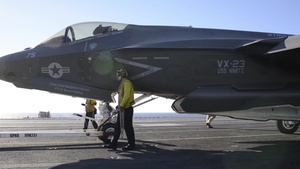 F-35C Joint Strike Fighter' USS Nimitz Flight Deck Ops