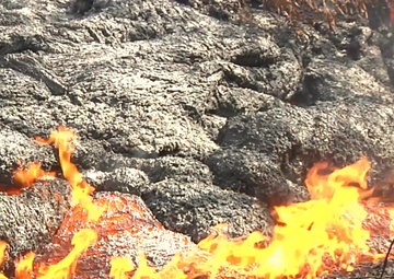Puna Lava Flow Breakouts Near Cemetery and Transfer Station